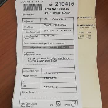 Desa Nın Hatalı Sandalet Üretimi