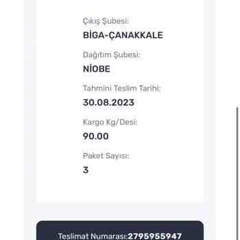 Aras Kargo'nun Gecikmesi Ve İlgisizliği