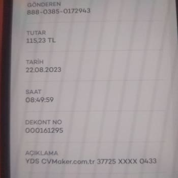 Cvmaker.com.tr Hesabımdan Para Çekiyor