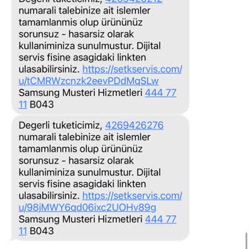 Samsung Klimayı Kurduk Diye SMS Attı Ama Nereye Kurdular Bilmiyoruz.