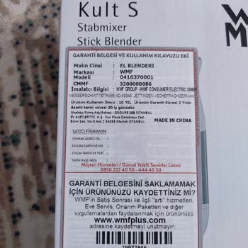 WMF Sıfır Yerine Teşhir Ürün Gönderiyor