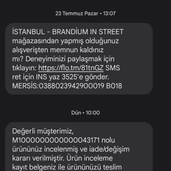 FLO Ayakkabı Hatalı Ürün Satıp İade Kabul Etmemeleri