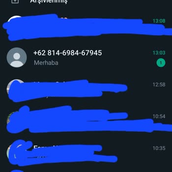 WhatsApp Üzerinden Gelen Mesaj