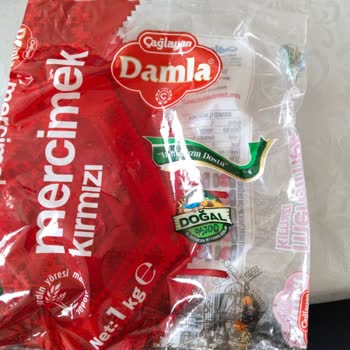 Damla Bakliyat Damla Marka Kırmızı Mercimek Ve Damla Marka Pirinç