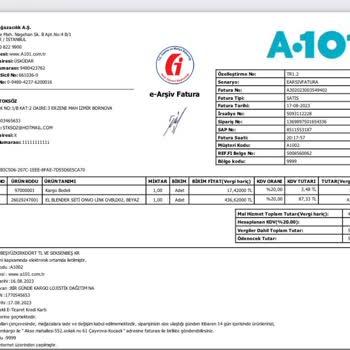 A101 Ürün İade Talebi