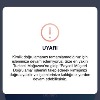 Paycell Kimlik Doğrulama Sorunu Ve Para Çekememem