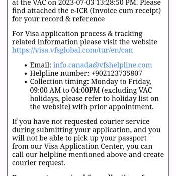 VFS Global Kanada Başvurusu Vize Sonucu