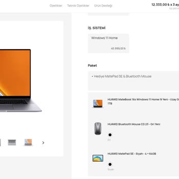Huawei Matebook 16s Model Mağduriyeti