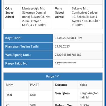 İlgisiz Sürat Kargo Yetkilisi Yok