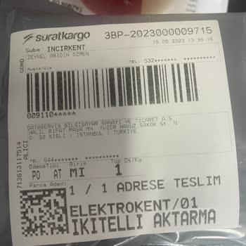 Dataservis Bilgisayar Uymayan Cihazı Geri Göndermeme Rağmen Hala Geri Ödeme Yapmadılar.