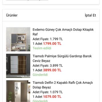 Tiamob A101 İnternet Siparişinin Gönderilmemesi.