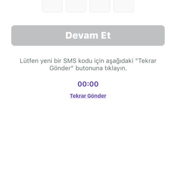 GetirAraç Üyelik İçin SMS Kod Gelmiyor