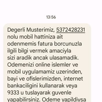 Türk Telekom'un Rastgele Arama Ve Mesajlarından Şikayetçiyim