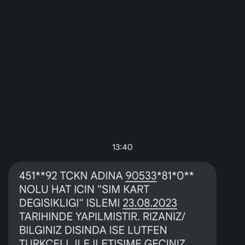 Turkcell Böyle Bir Numaram Yoktur