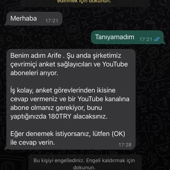 WhatsApp'tan Gelen Şüpheli Mesaj Ve Hesap Güvenliği Sorunu