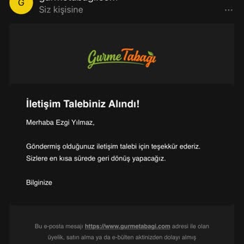 Gurme Tabağı Para İadesinin Yapılmaması