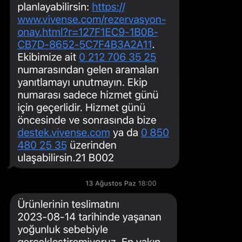 Vivense İade Ürünleri Teslim Almıyorlar