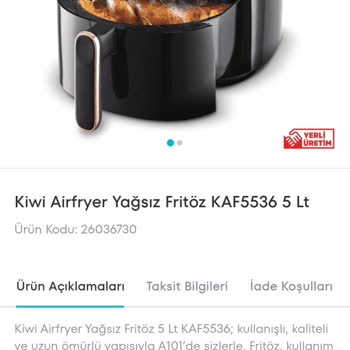 A101 Görselden Farklı Ürün Gönderilip İade Alınmaması!