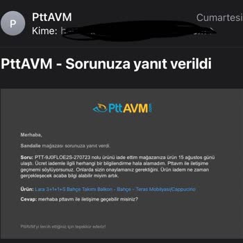 Epttavm Ve Sandalie Mağazası/ Ürün İade Ücretim Yatırılmadı