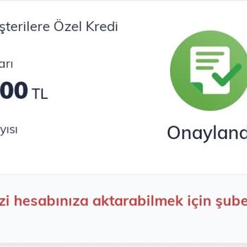 QNB Finansbank Onaylı Krediyi Hesaba Aktarmıyor