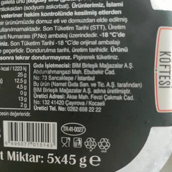 Namet Paket İçinde Eksik Ürün