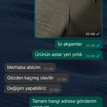 Demircii.brothers (Instagram) Değişim İçin Gönderdiğim Pantolon Ve Param Uçtu