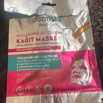 Dermokil Hyaluronik Asit Serum Kağıt Maske Yüzümü Yaktı