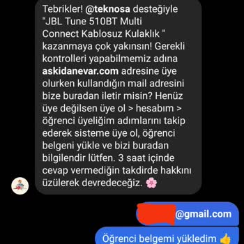 Askıda Ne Var Çekiliş Hediyemi Vermedi