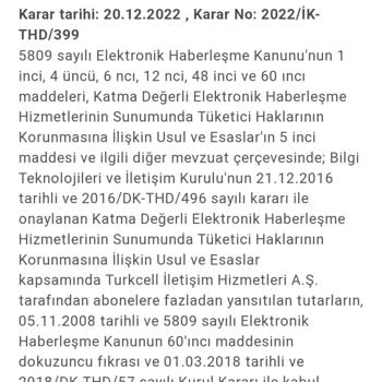 Turkcell İade Alacak Alamama
