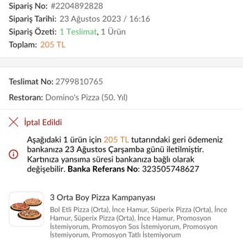 Trendyol Yemek İle Şikayetim Var
