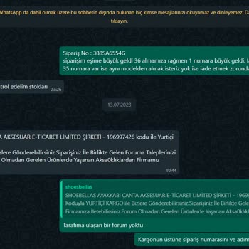 Shoebellas Ayakkabı İadesiyle İlgili Sorun