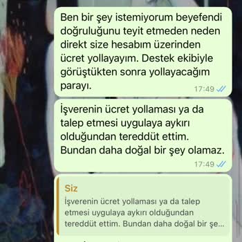 İşin Olsun Uygulaması Ve IBAN 'a Ücret Yollanması