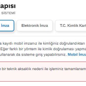 E-Devlet (Turkiye.gov.tr) Mobil İmza İle Giriş Yapamıyorum!