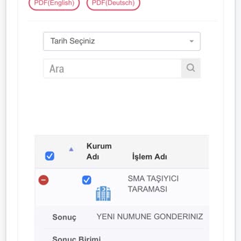 Türkiye Halk Sağlığı Kurumu Yeniden Sma Numunesi İstiyorlar