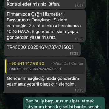 P*****a İş Başvurusu Adı Altında Asılsız İşlem