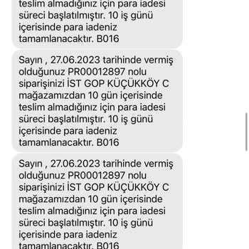 Para İadesi Yapmayan Gratis!