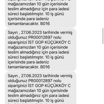 Para İadesi Yapmayan Gratis!