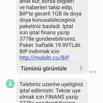 Turkcell Finans Dünyası Para İademi İstiyorum