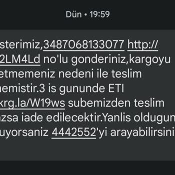 Aras Kargo, Eskişehir, Eti Şubesi Siparişi Teslim Etmiyor!