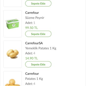Carrefour Market Trendyol Market Siparişini Çürük Ve Hatalı Gönderdi.