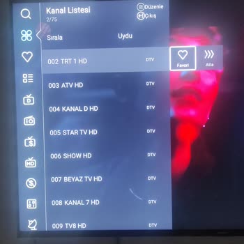 Sunny Smart TV Kanal Taşıma Ve Silme