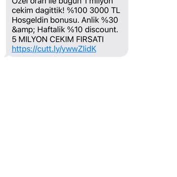Betmatik Hem Yurt Dışı Hem Normal Numaradan Mesaj Geliyor
