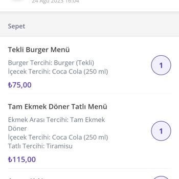 Köfteci Yusuf Ve Getir Firmaları Müşterileri Mağdur Ediyor