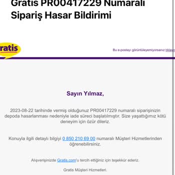 Gratis Stokta Olmayan Ürünün Satışa Sunulup Depoda Hasarlanması Saçmalığı