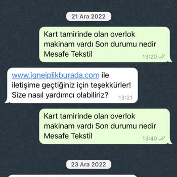igneiplikburada.com Servisin Tamire Götürüp 1 Senedir Getirmediği Makine