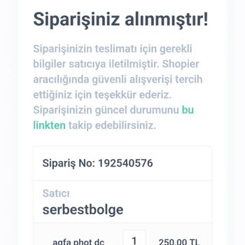 Shopier Serbestbölge İade Talebi