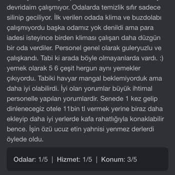 Royal Towers Hotel Kiriş'in Kötü Yönetimi