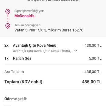 Yemeksepeti Paramı Vermedi Ürünü Getirmedi