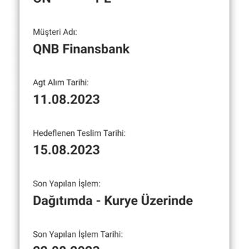 AGT Kurye (aynigunteslim.com) Kart Talebi Sonrası 20 Gündür Kartım Hala Gelmedi