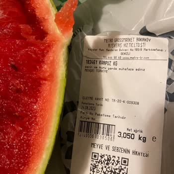 Metro Grossmarket Bozuk Karpuz Etten Çok Yağ